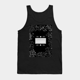 Aesthetic Floral Composition Book Tank Top
